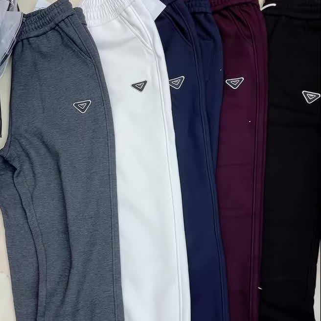 2025冬季新款欧货大码女装胖妹妹宽松显瘦加绒裤脚收口卫裤9153