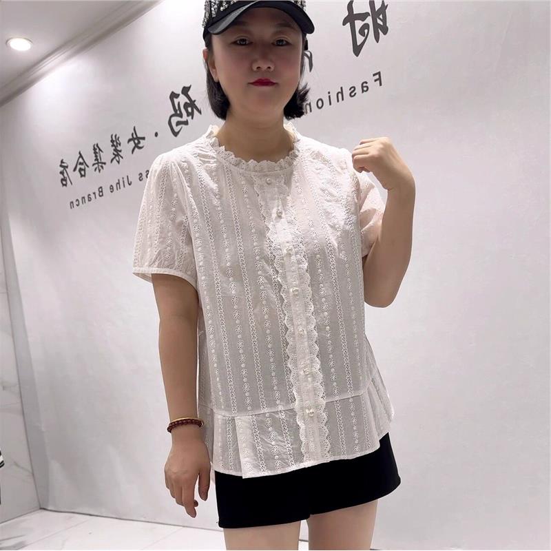 夏季棉质大码女装短袖打底T恤