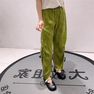 2026夏季新款蓝鲸之吻2165女裤大码女装气质裤子胖mm加肥加大裤子