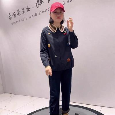 2026初春女权贵族加肥上衣减龄衬衫加大码女装胖mm女打底1368