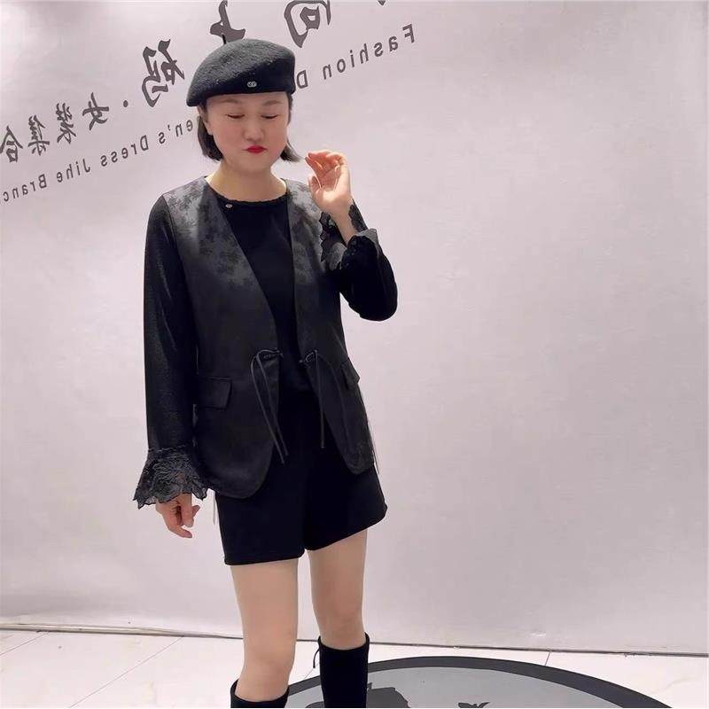 2026春装女权贵族1612国风马夹加大码女装气质200斤开衫潮流打底,女装/女士精品,大码内搭,淘宝优惠券,粉丝福利购,淘宝优惠卷