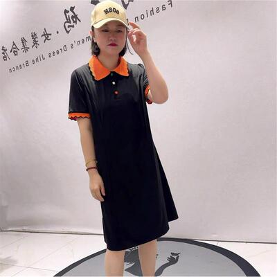 2026夏季新款芮娜依莲胖mm潮裙1785 POLO裙连衣裙加大码女装裙子