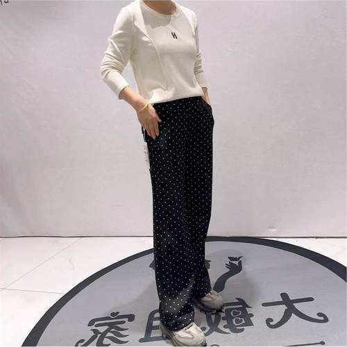 2025冬季新款芮娜依莲松紧腰200斤拖地裤加绒裤加大码休闲裤5046