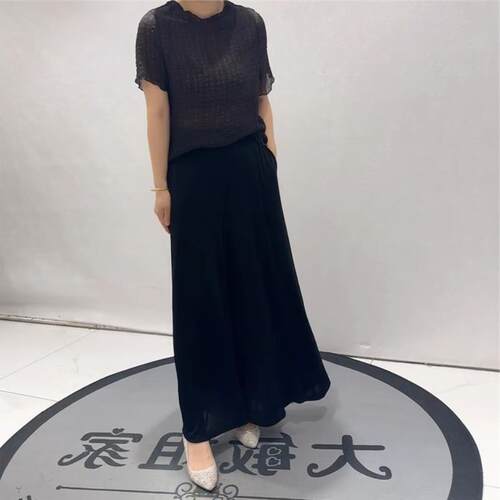 芮娜依莲时尚大码女装胖mm9238醋酸裤裙大码女装宽松显瘦裤裙