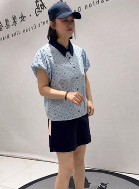 2026夏季芮娜依莲时尚潮流T恤5053短袖衬衫大码女装显瘦气质上衣