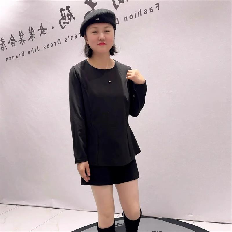 2026春季新芮娜依莲上衣气质衫大码女装胖妹妹显瘦200斤衫T恤5313