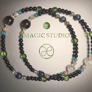 宛宛｜脚链·水晶｜黑碧玺排浊桃花天然水晶清理去霉净化长效定制