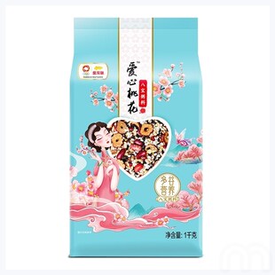 金龙鱼 杂粮八宝粥 爱心桃花八宝粥料1公斤 黄小米 红小豆 燕麦黑