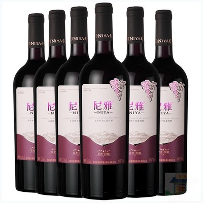 尼雅NIYA红酒 星光·醇酿 赤霞珠干红葡萄酒 750毫升x6 装