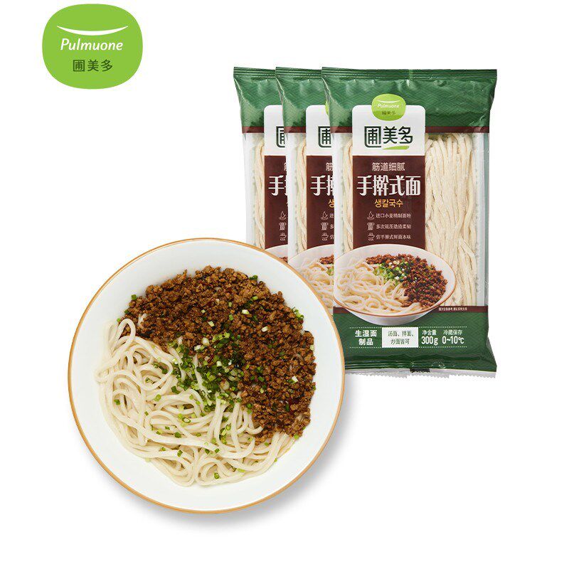 圃美多(Pulmuone)手擀式面条300g*3袋手擀面劲道拉面速食面早餐怎么看?