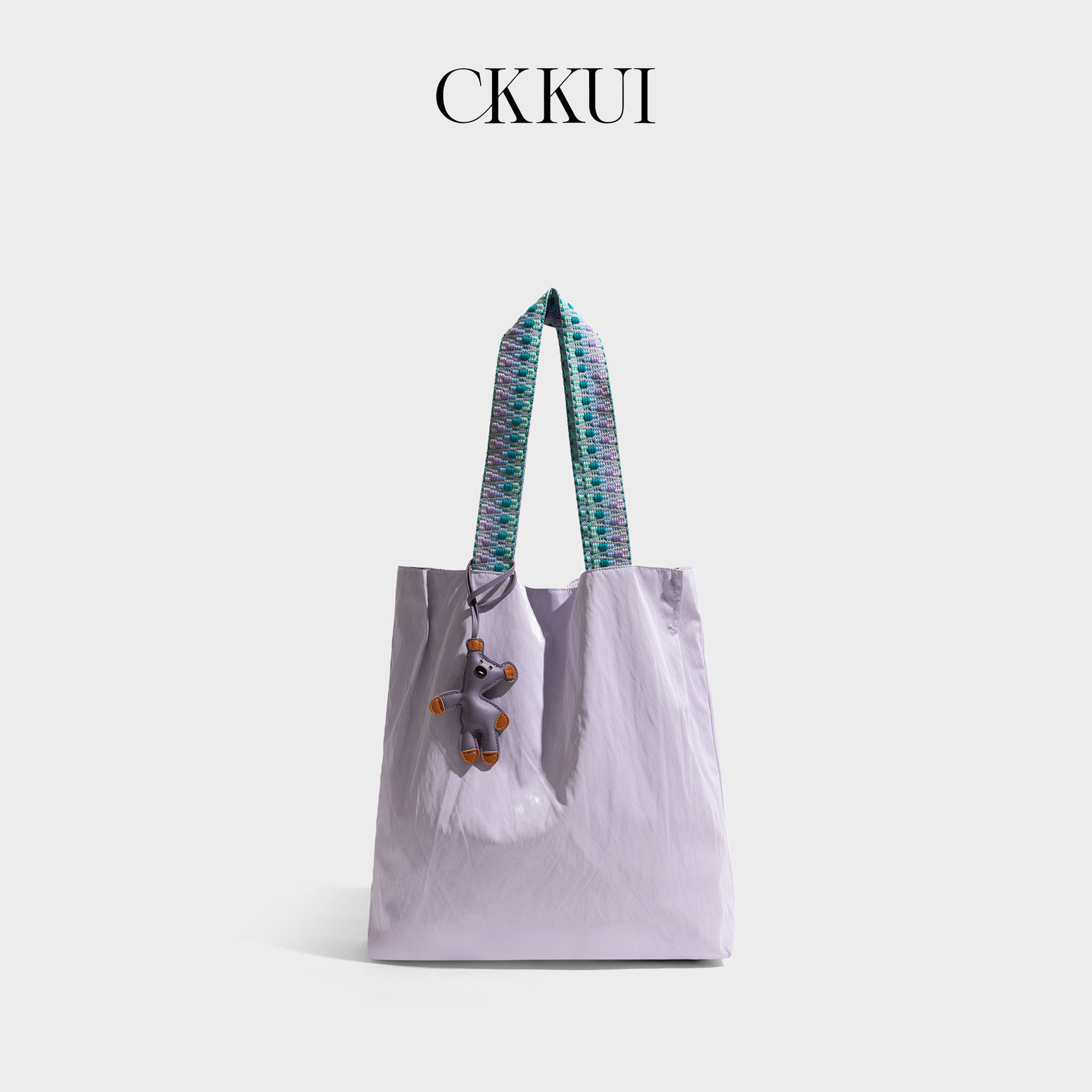 CKKUI 韩系多巴胺软皮包包2026夏季温柔风手提包高级感单肩托特包