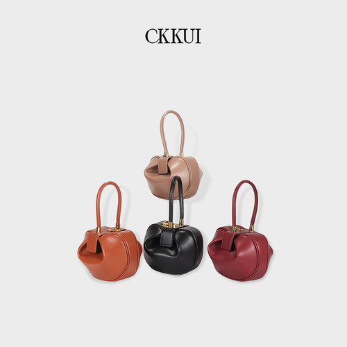 CKKUI法式头层牛皮包包2026新款