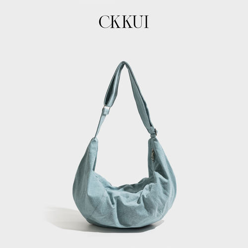 CKKUI简约牛仔帆布包包2026新款