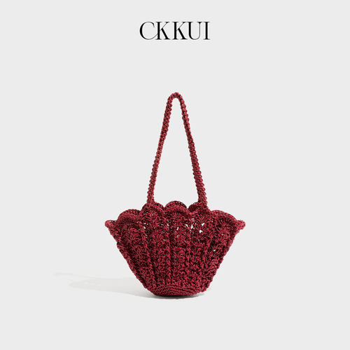 CKKUI复古手工编织包包2026新款