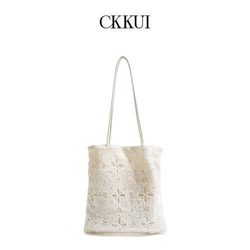CKKUI亮片设计感蕾丝包包
