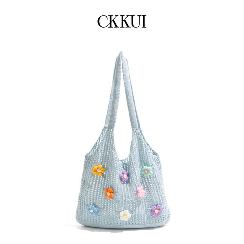 CKKUI夏日海边多巴胺编织包包