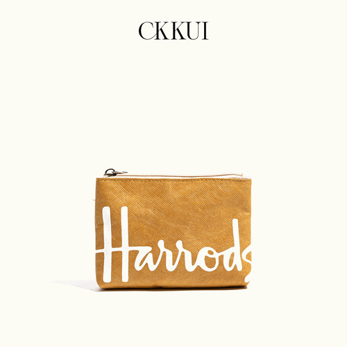 CKKUI复古撞色字母杜邦纸包包