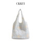CKKUI 新中式 复古小众刺绣包包大容量通勤手提包田园冯单肩托特包