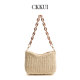CKKUI 森系简约编织包包女款 2025初夏穿搭单肩包海边慵懒风托特包