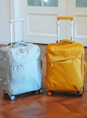 LETOO前开盖拉杆行李箱20寸登机旅行箱大容量布箱24密码箱超轻女