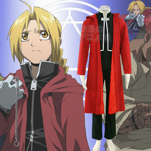 动漫钢之炼金术师COS衣服定做钢炼爱德华COSPLAY服装男童套装制服