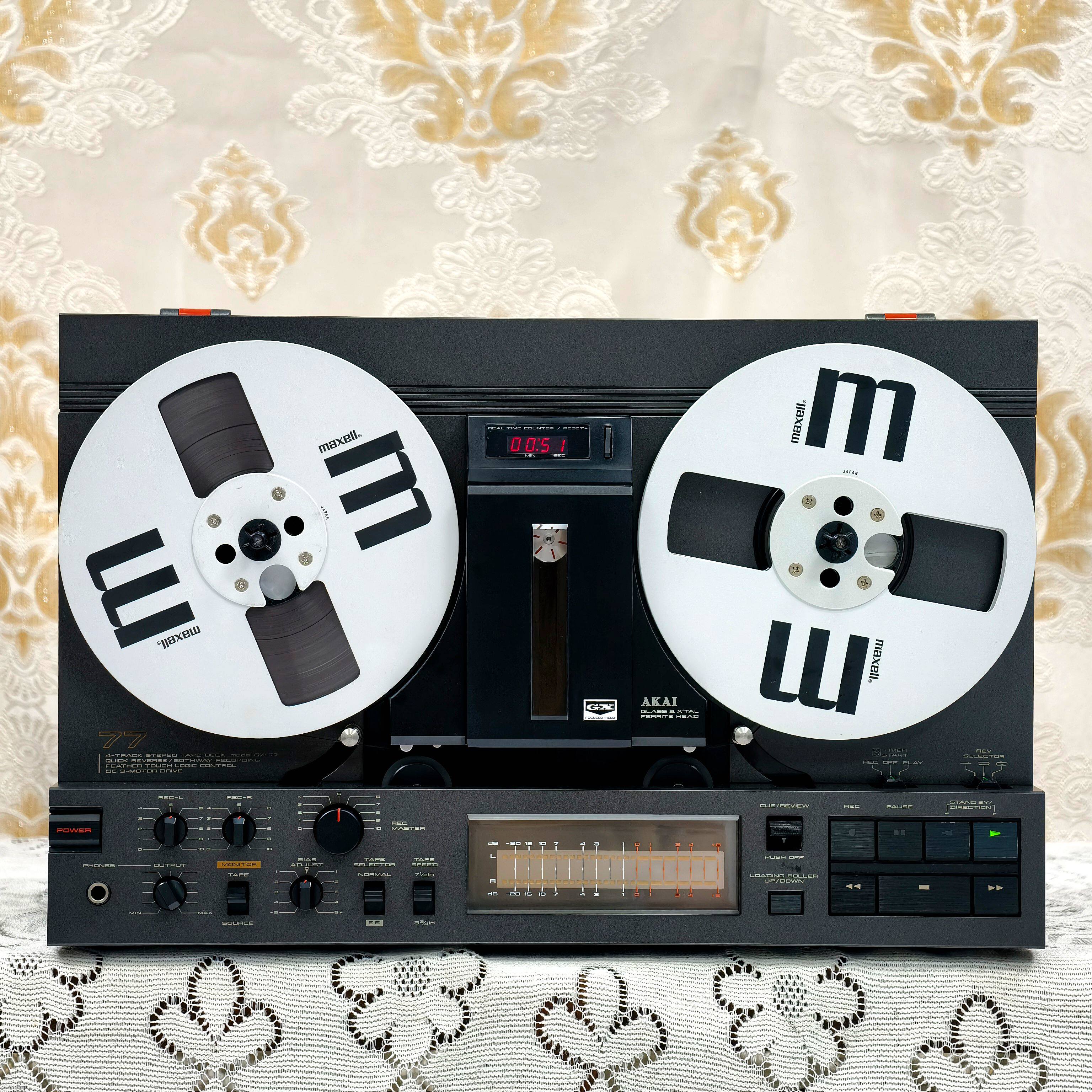原装进口发烧音响 雅佳/AKAI GX-77 七寸开盘机4轨双向循环播放