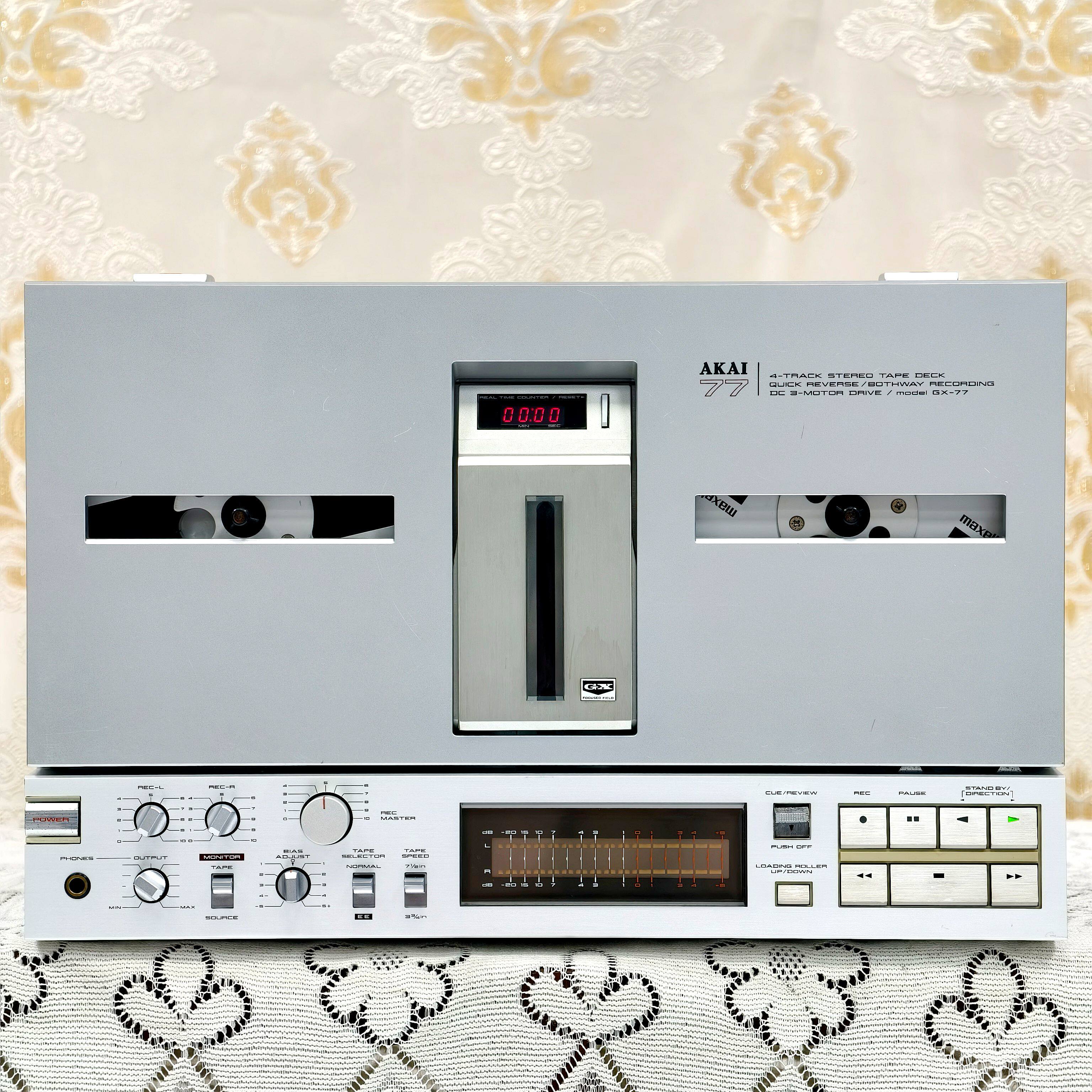 AKAI雅佳 GX-77 开盘机 4轨 双向 母带机 原装进口发烧HIFI音响