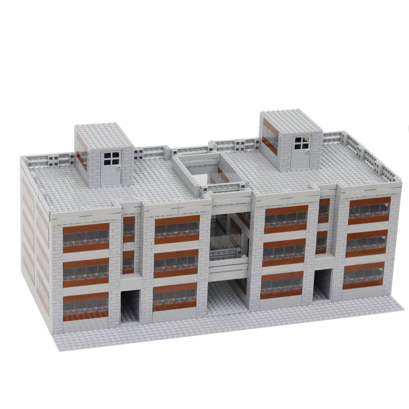 兼容小颗粒积木玩具拼装建筑大电影系列八佰moc套装四行仓库男孩