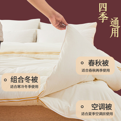 100桑蚕丝子母被二合一拉