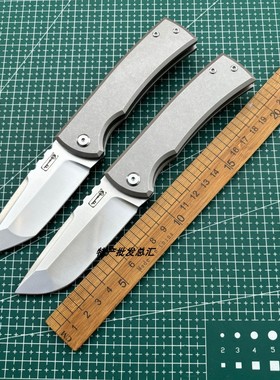 Chaves查韦斯钛合金救赎者口袋折叠刀户外露营求生随身携带水果刀