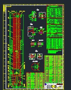 DN3000精馏塔CAD装配图