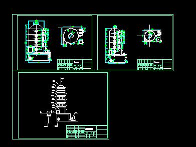 喷淋塔组装图纸