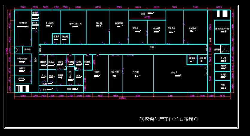软胶囊生产车间平面布局图设计及代画计算精品店长推荐包邮