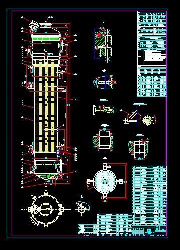 161平方蒸发器cad装配图