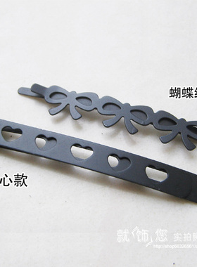 磨砂宽边爱心款耐用一字夹满包邮