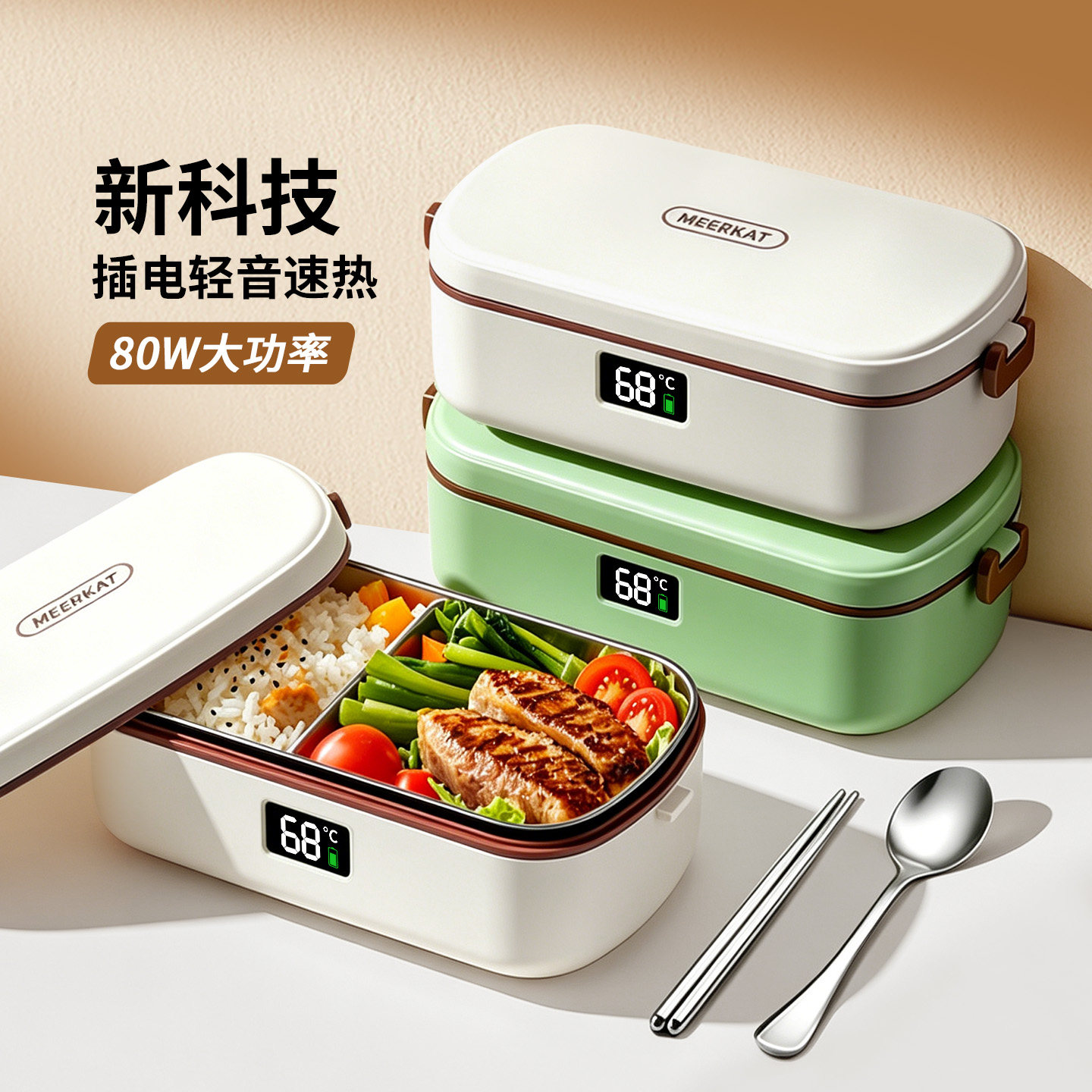 超长保温饭盒24小时上班族自带可插电加热免注水充电热饭神器新款