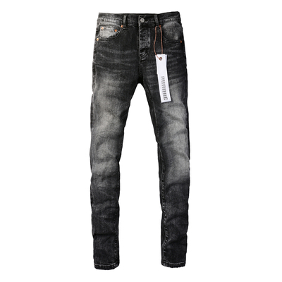 PUR jeans  pants torn jeans美式高街破洞黑色牛仔裤子