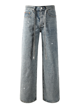 PUR Jeans Skinny Ripped Jeans 美式长裤烫钻直筒裤男牛仔裤子