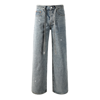 PUR Jeans Skinny Ripped Jeans 美式长裤烫钻直筒裤男牛仔裤子