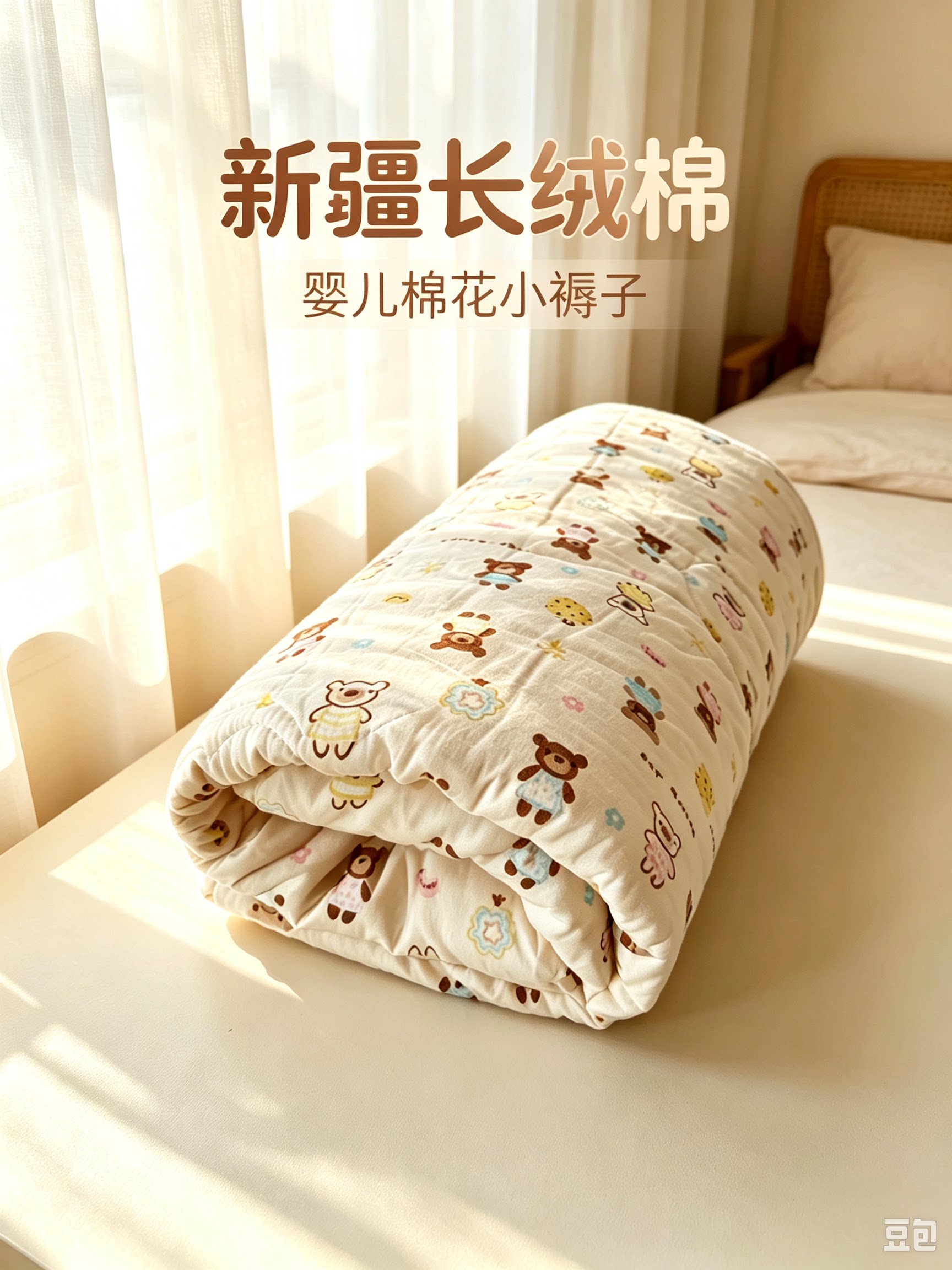 纯棉新疆长绒棉花婴儿小褥子被子新生儿垫子儿童四季褥子尿布戒子