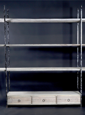 厂家销售原创手工艺木质摆件民宿酒店家居简欧田园木柜陈列架家俱