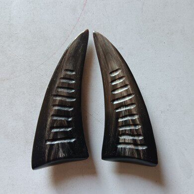 真牛角九宫八卦圣卦道家法器法师用品牛角卦不可立