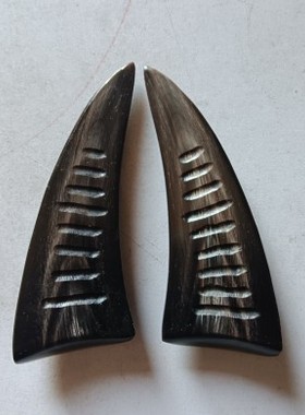 真牛角九宫八卦圣卦道家法器法师用品牛角卦不可立