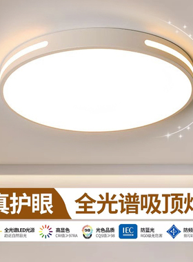 全光谱led吸顶灯卧室2026新款主卧简约现代护眼儿童房间中山灯具
