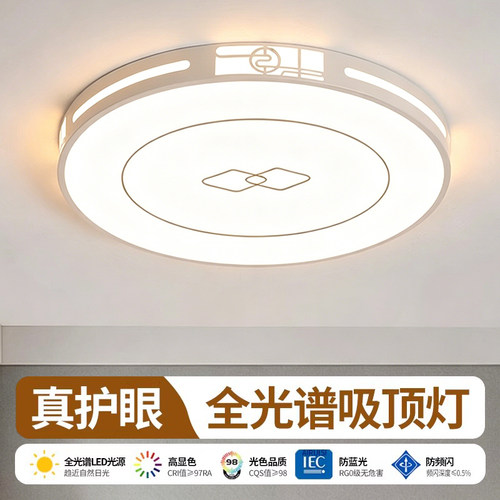 主卧室LED吸顶灯客厅房间餐厅中山灯具大全2026新款现代简约大气
