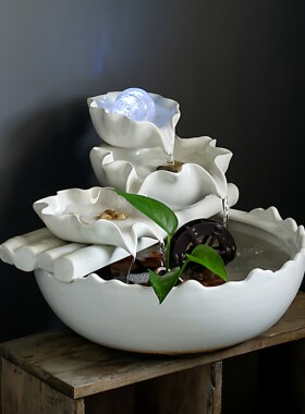 不插电流水摆件蓄电18H