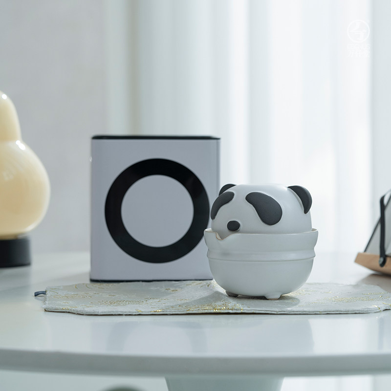 万仟堂可爱熊猫便携式旅行茶具