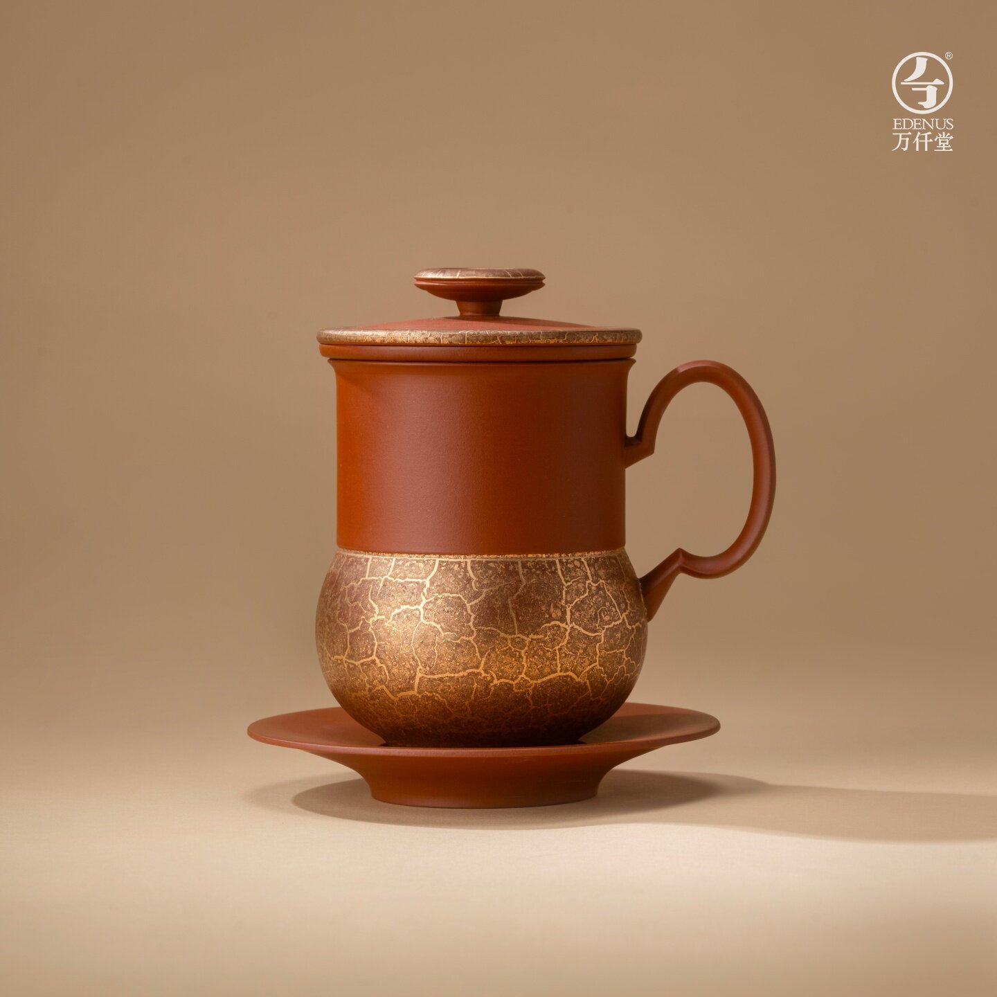 万仟堂紫砂办公杯茶杯金运绵长