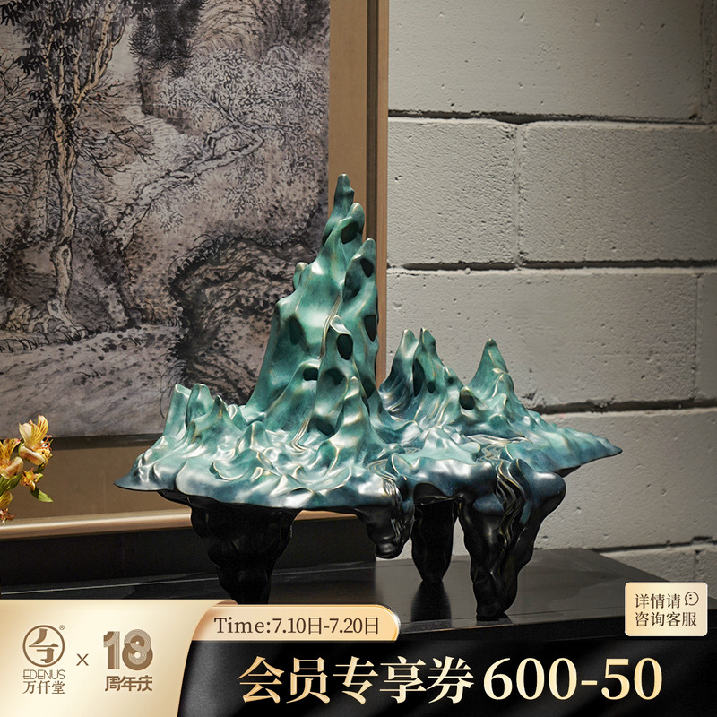 万仟堂千里江山铜雕艺术品大型摆件客厅家居装饰摆件办公室摆件