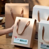 牛皮纸茶叶包装 纸盒空礼盒通用半斤一公斤散茶装 手提盒定制logo